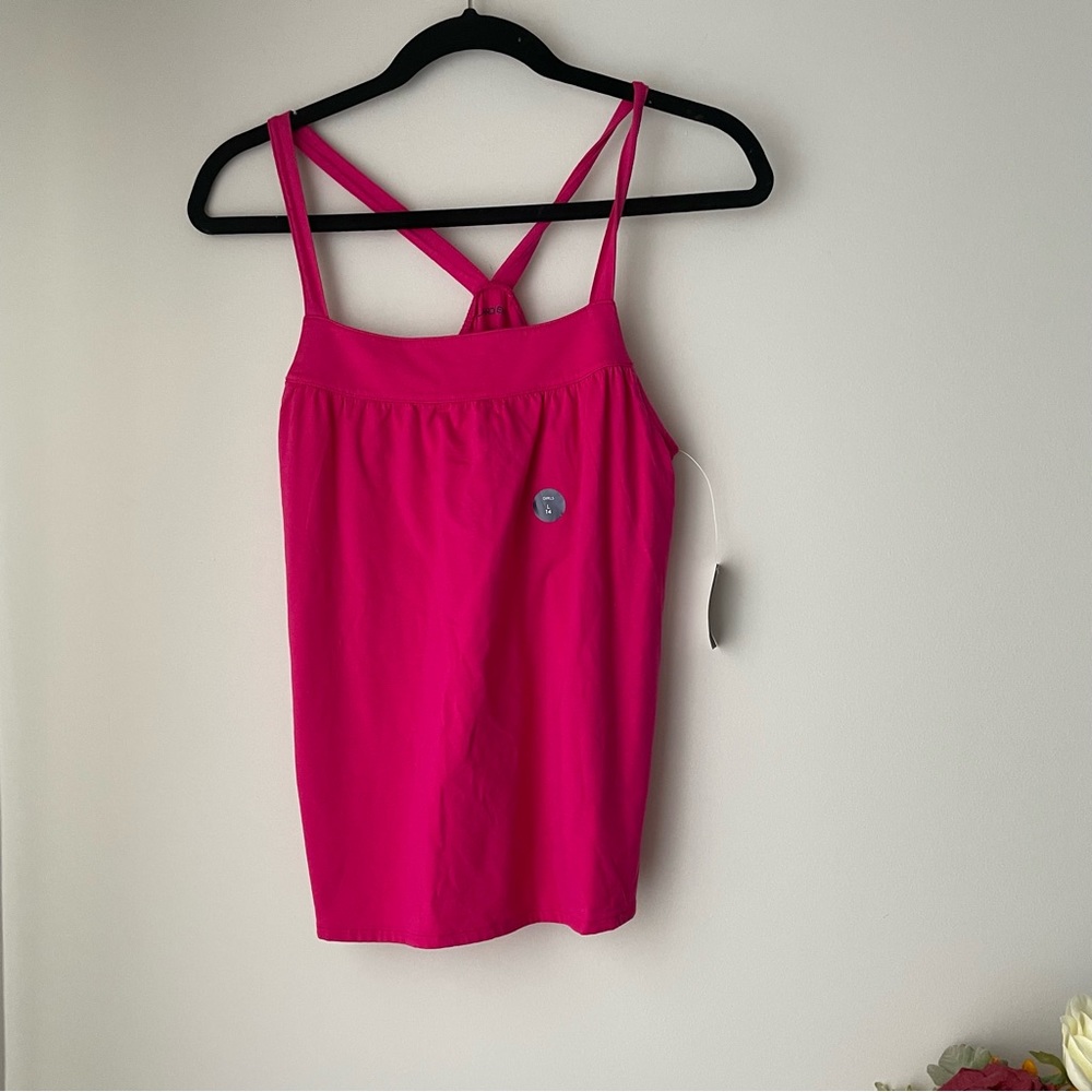 Lands’ End Pink Sleeveless Top Size L (14)